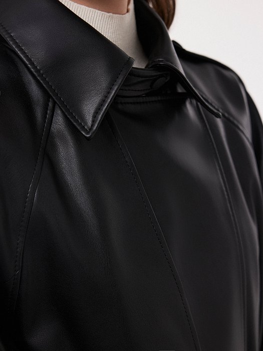 Плащ из экокожи: фото №4