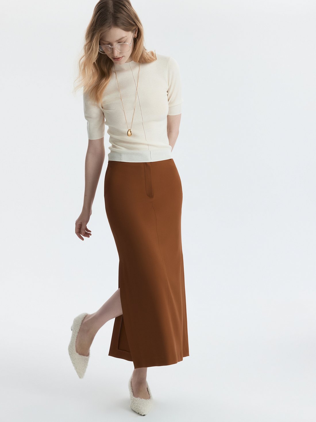 Прямая юбка из вискозы: фото №1