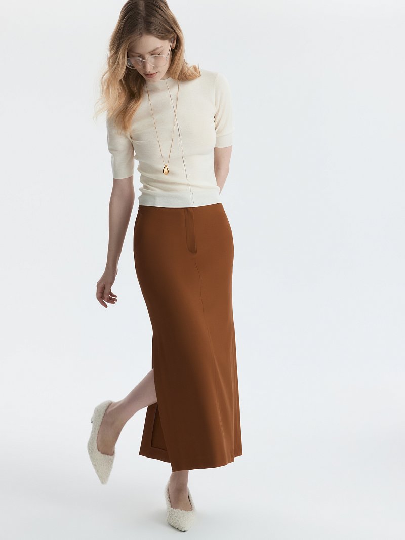 Прямая юбка из вискозы