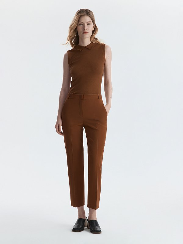 Укороченные брюки из вискозы