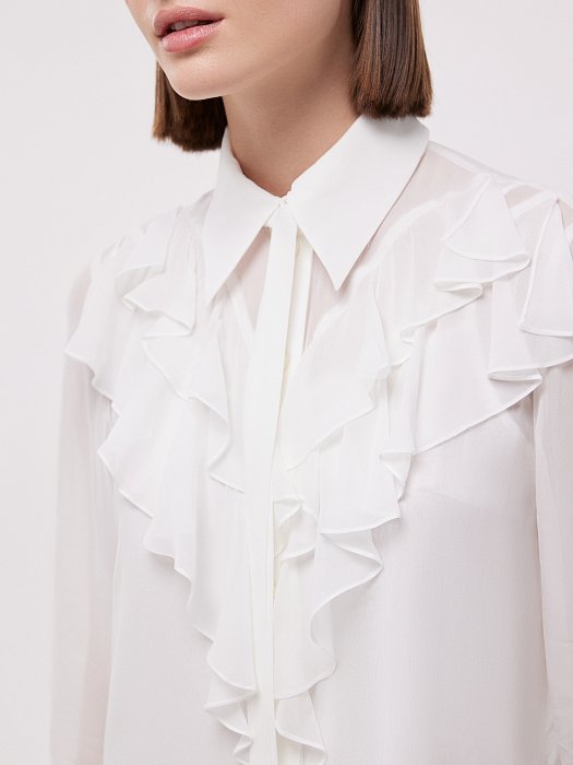 Блуза со съемным бантом: фото №3