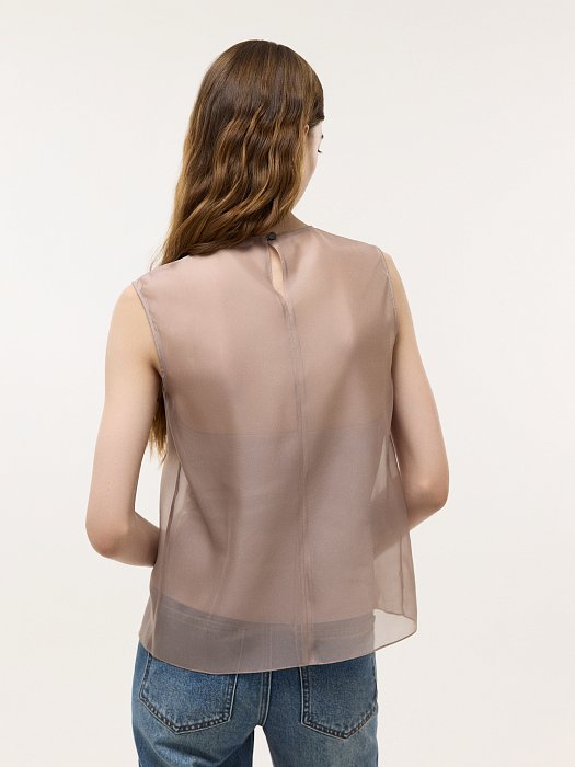 Топ со съемной органзой: фото №2