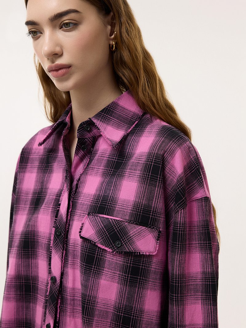 Клетчатая рубашка из хлопка