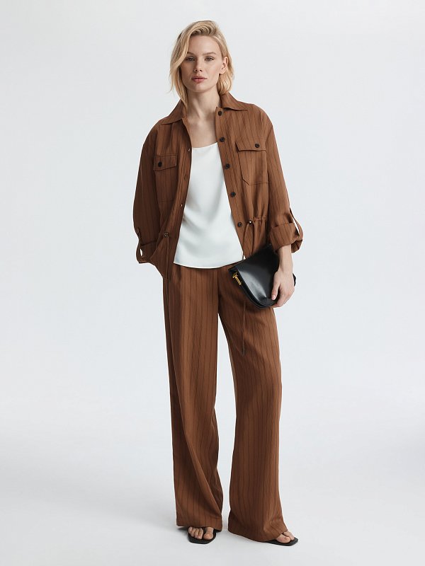 Укороченная рубашка на кулиске