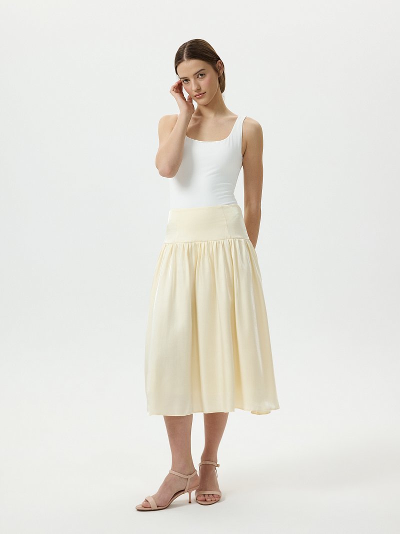 Расклешенная юбка на кокетке