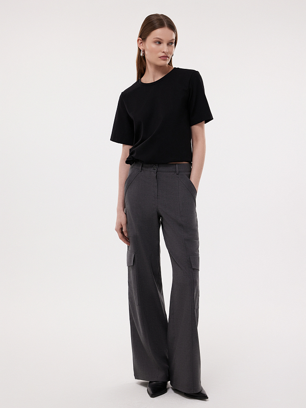 Брюки-карго с патами