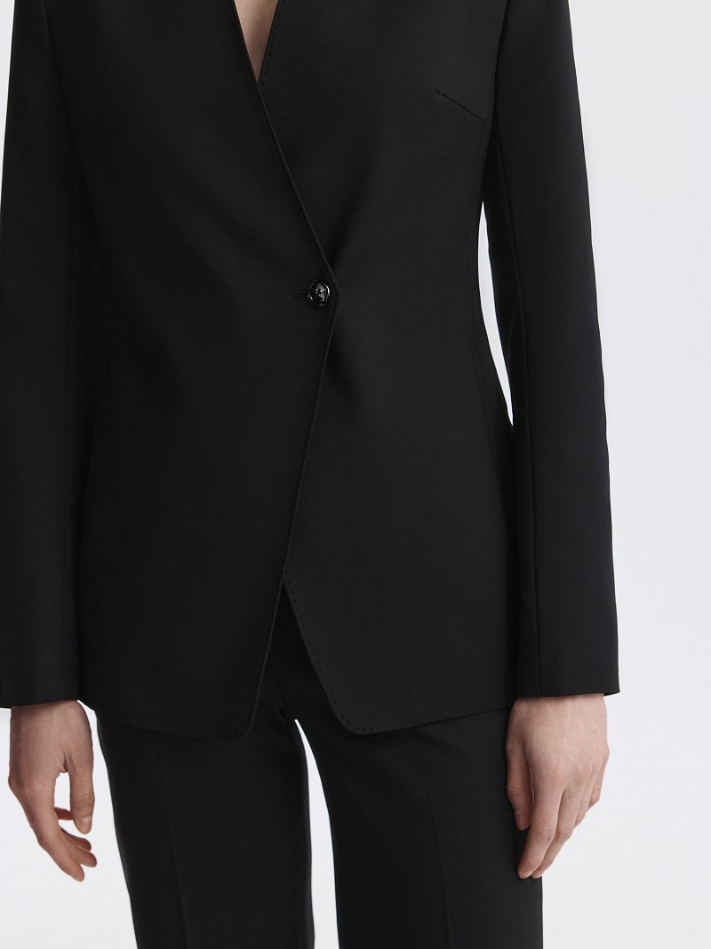 Асимметричный жакет из хлопка