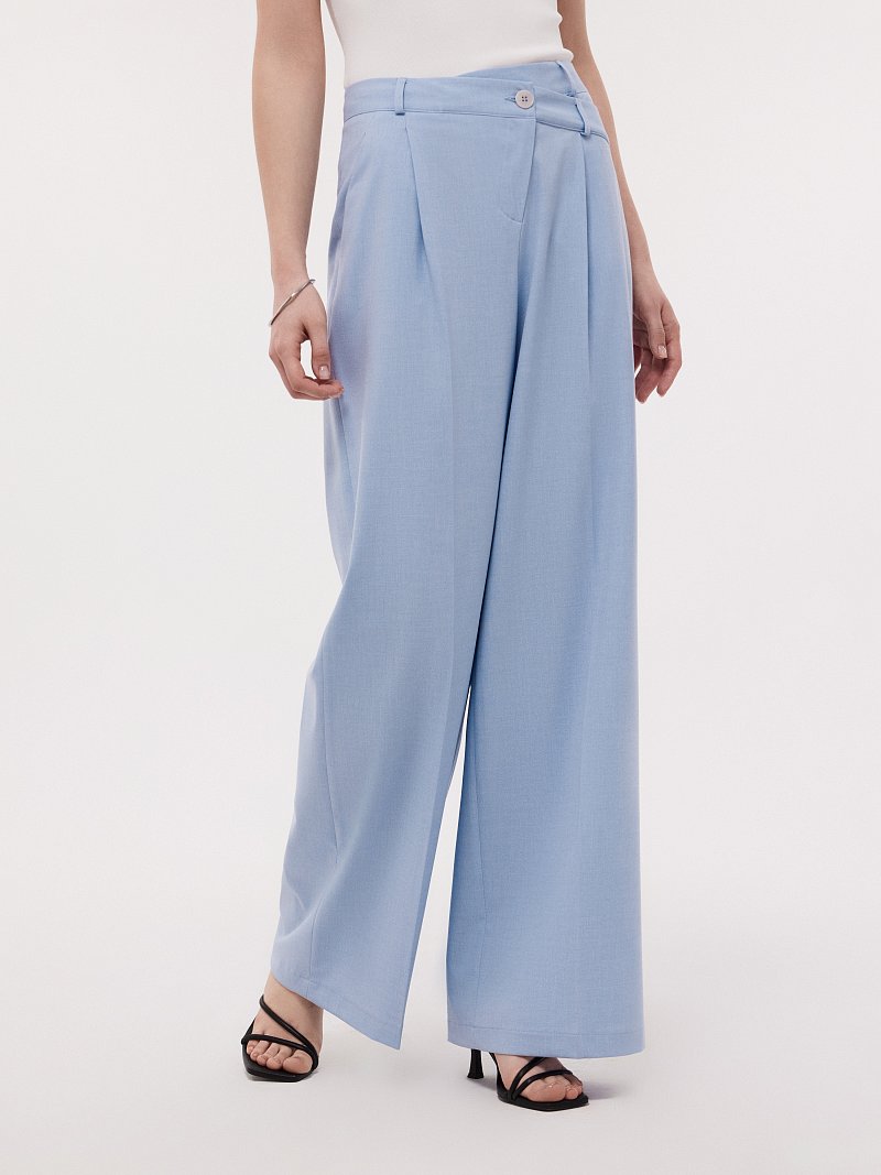 Брюки с асимметричным поясом