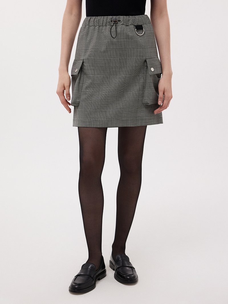 Юбка-карго с шерстью