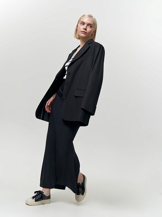 Юбка-макси из костюмной ткани: фото №6