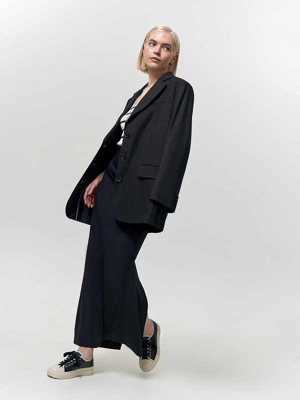 Юбка-макси из костюмной ткани