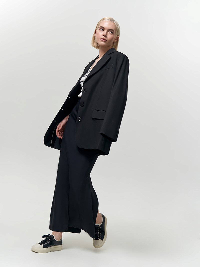 Юбка-макси из костюмной ткани