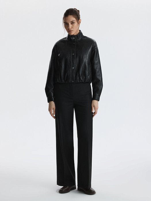 Утепленная куртка из экокожи: фото №8