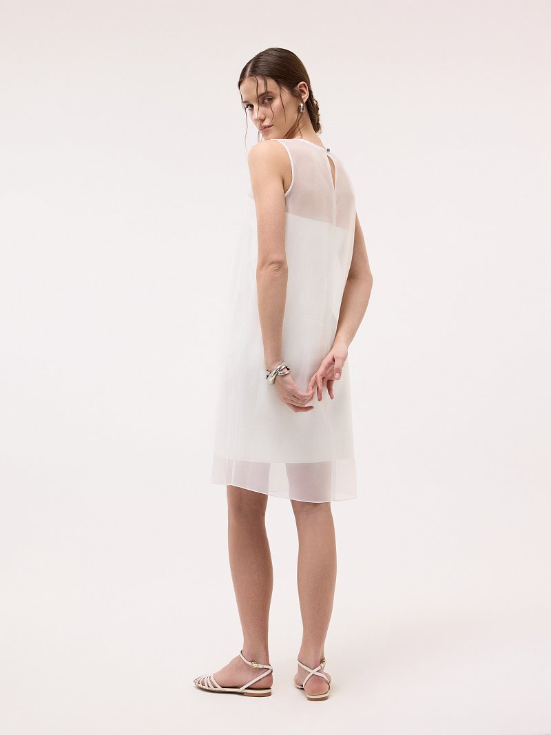 Платье со съемной органзой