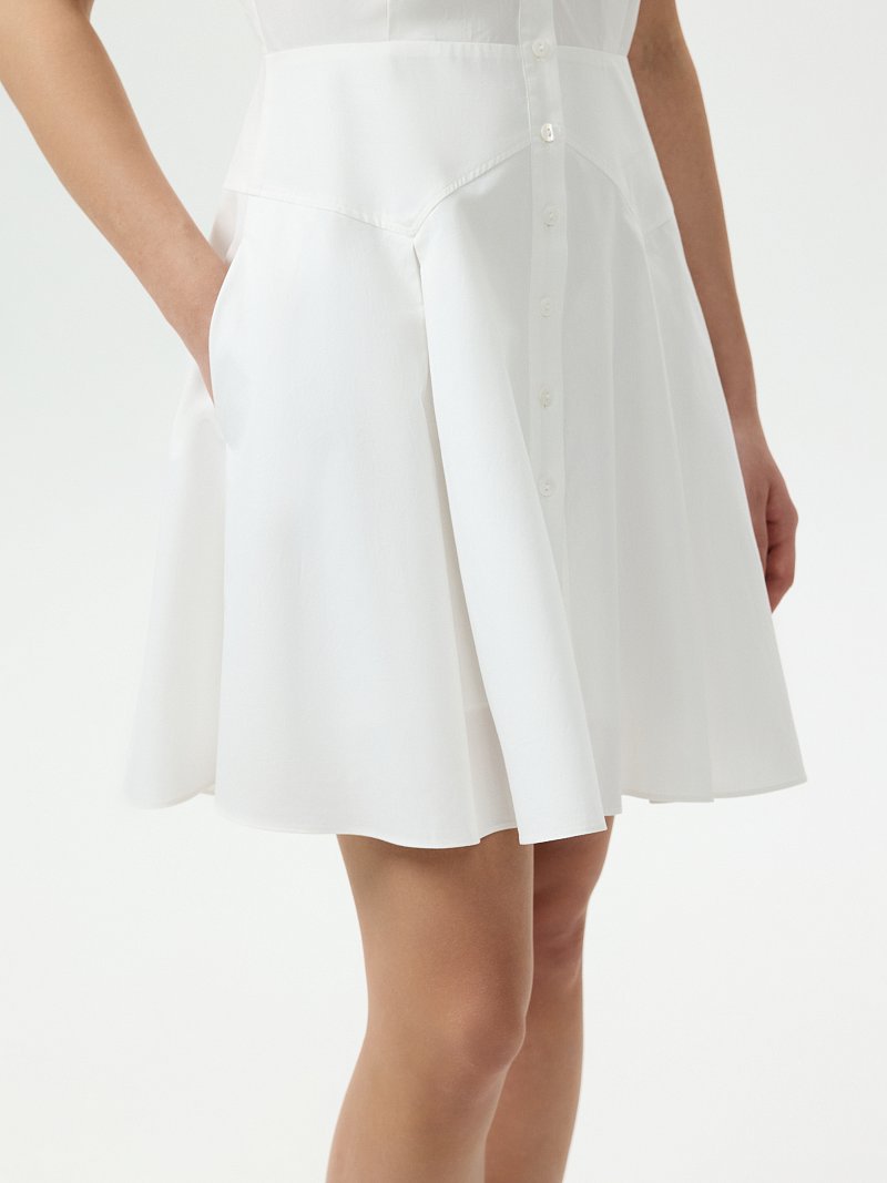 Платье-мини из натурального хлопка