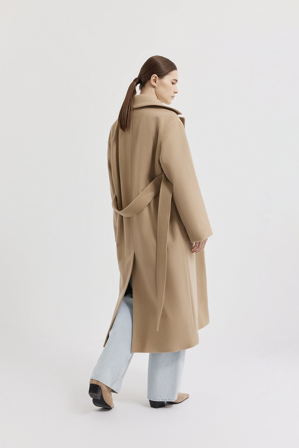 Пальто-халат из шерсти (Р158): фото №1