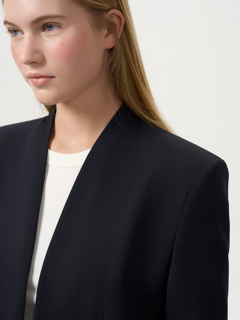 Жакет без застежки