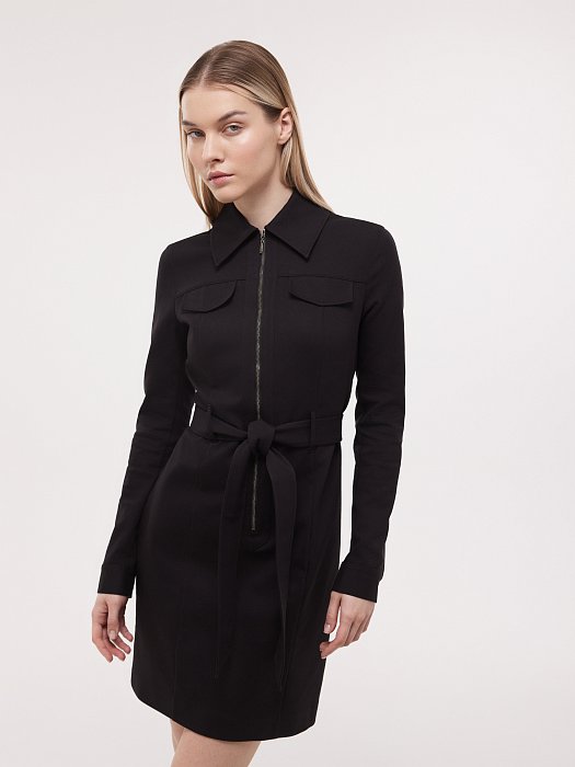 Трикотажное платье на молнии: фото №2