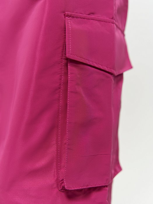 Брюки-карго из плащевой ткани: фото №4