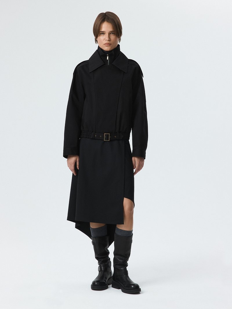 Объемная куртка из хлопка