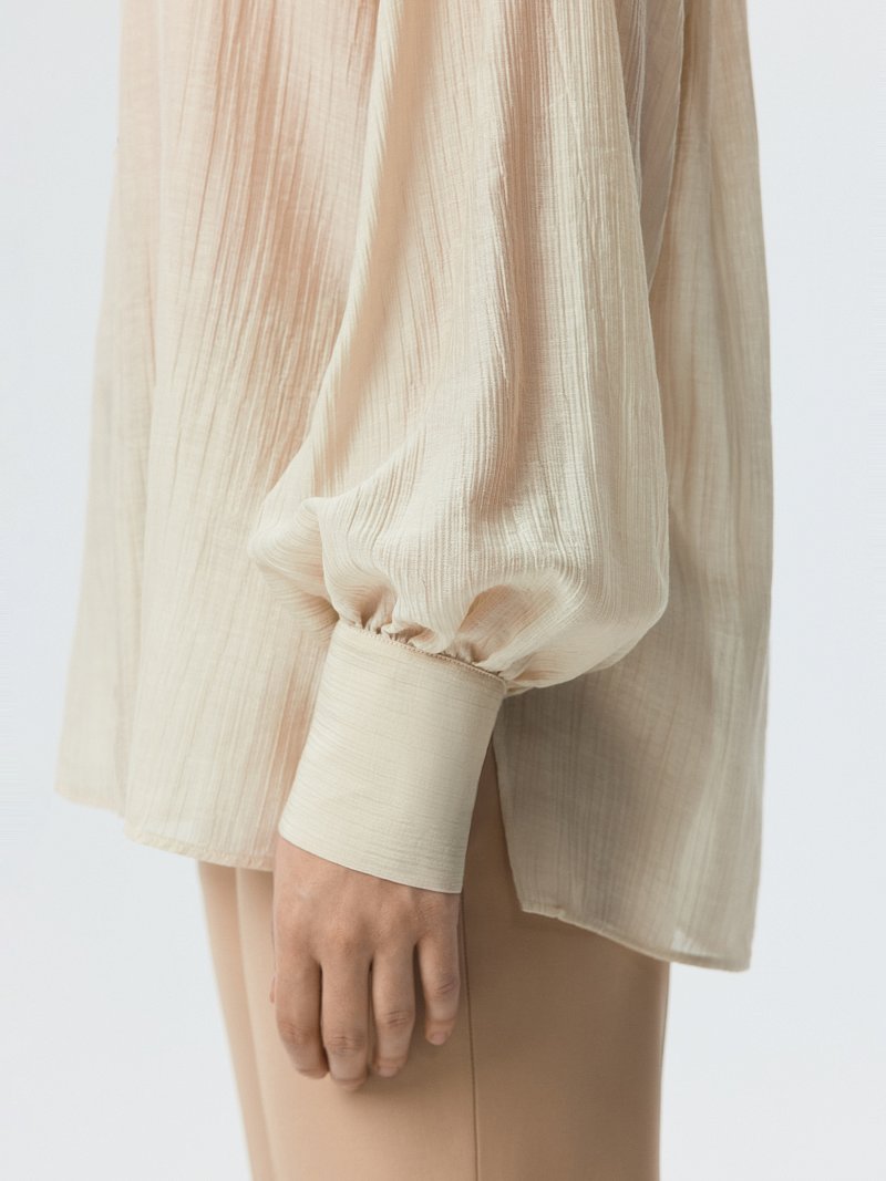 Блуза из жатого тенселя