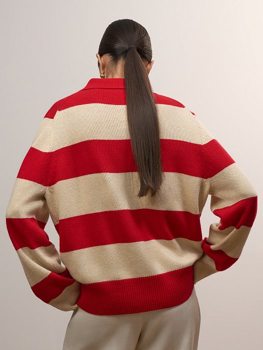 Джемпер с отложным воротником: фото №7