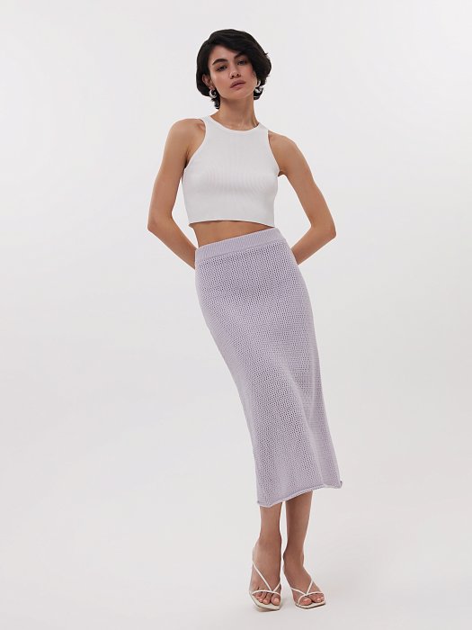 Вязаная юбка с пайетками: фото №2