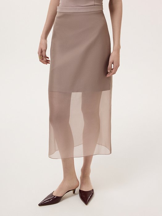Юбка-миди из органзы: фото №2