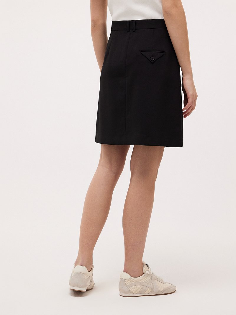 Юбка-трапеция со складками