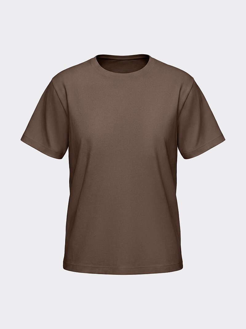 Однотонная футболка из 100% хлопка 