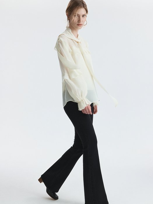 Блуза из шифона с воланами: фото №6