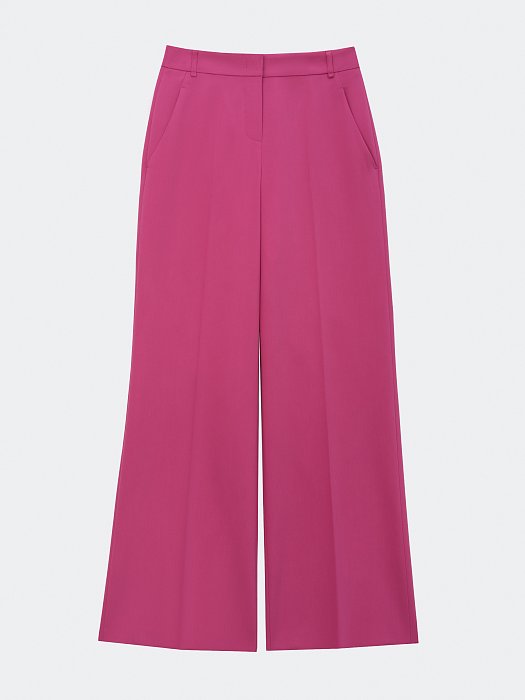 Прямые брюки из костюмной ткани: фото №6