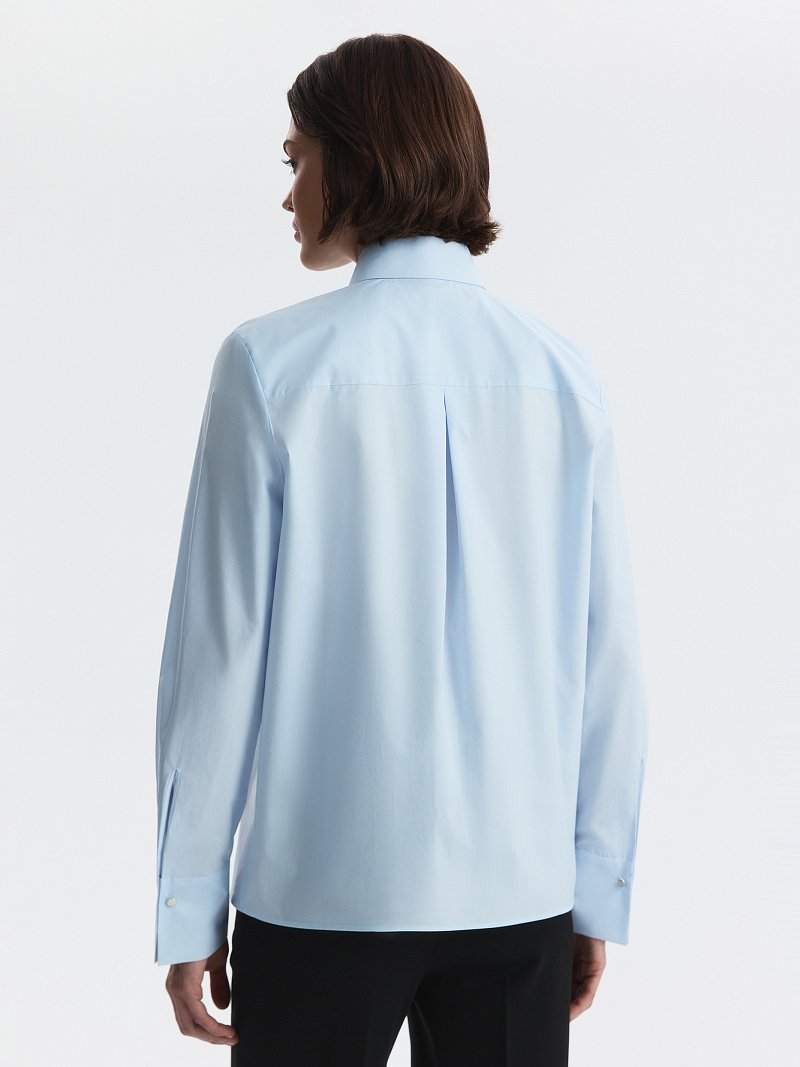 Хлопковая блуза с рельефами (Р158)