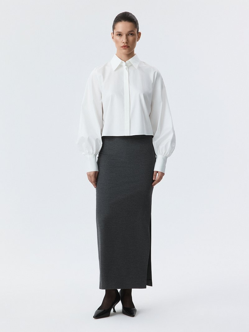 Прямая юбка-макси