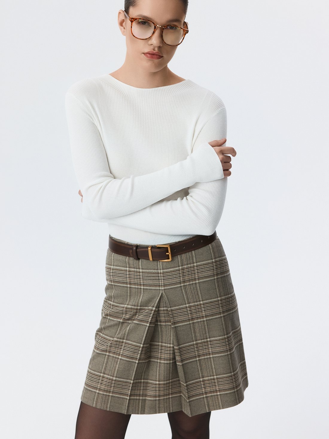 Мини-юбка в клетку: фото №1