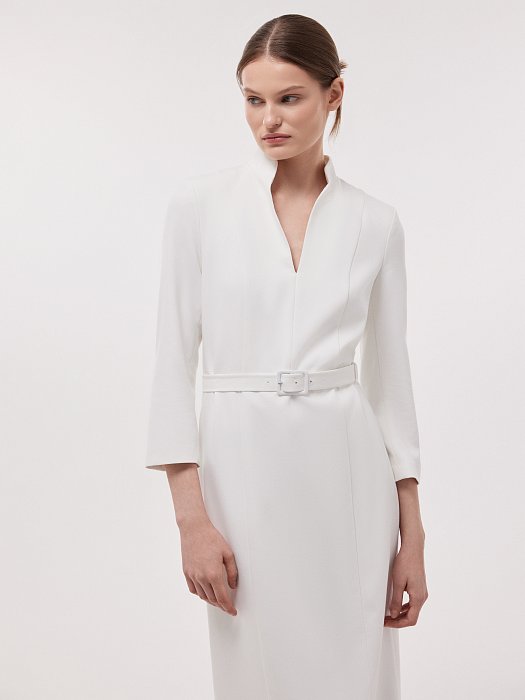 Платье-футляр с ремнем: фото №2