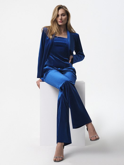 Жакет из бархатной ткани: фото №5