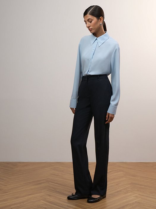 Брюки облегающего кроя со стрелками: фото №2