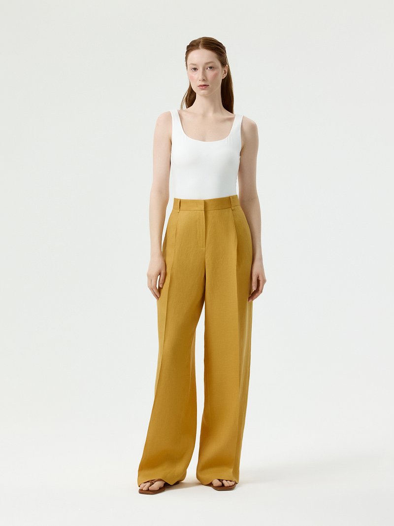 Брюки из 100% льна