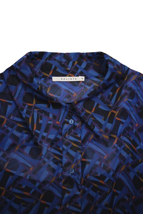 Блуза из шифона с принтом: фото №9