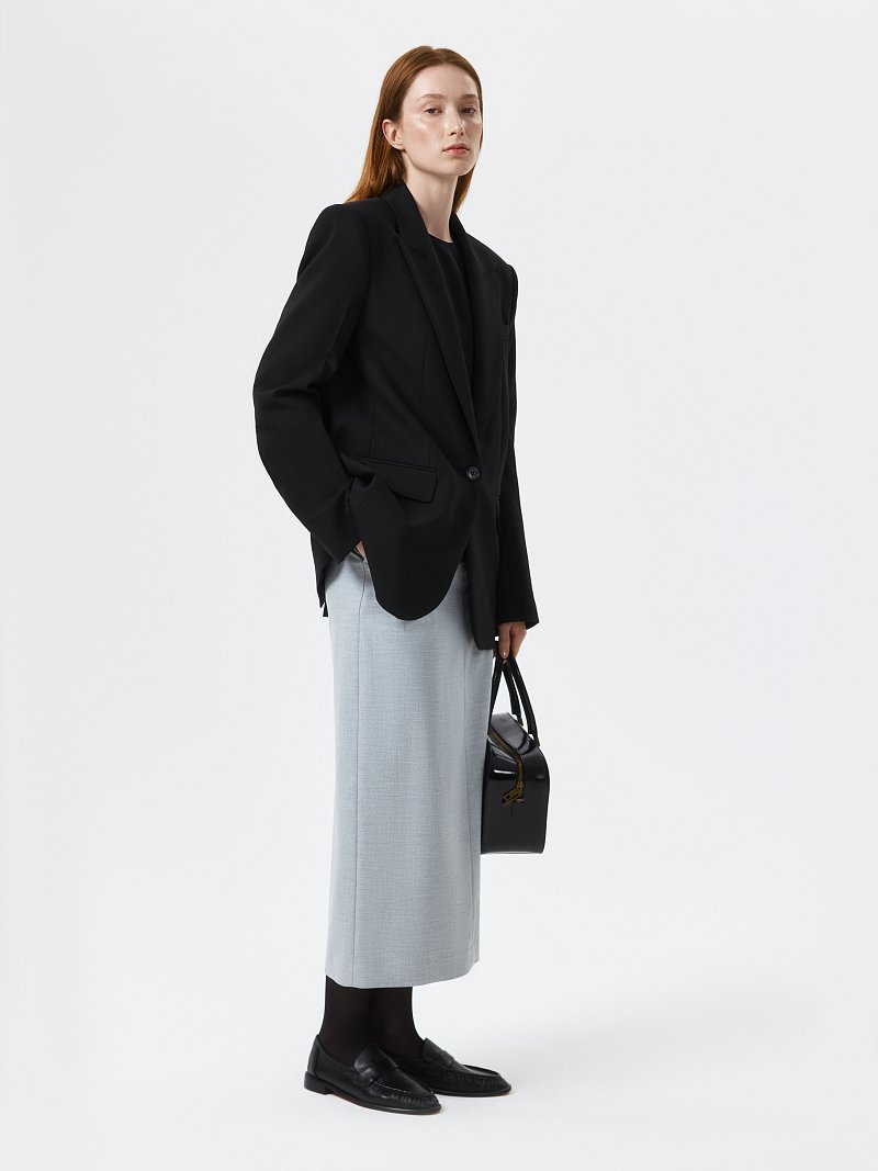 Однобортный жакет оверсайз