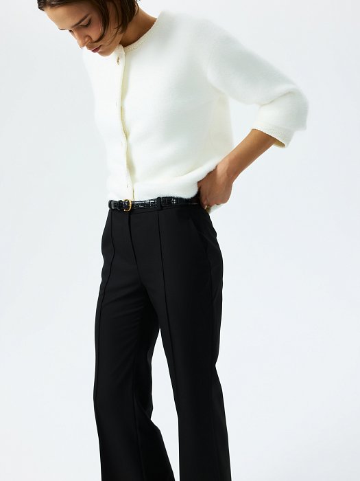 Расклешенные брюки со стрелками: фото №5