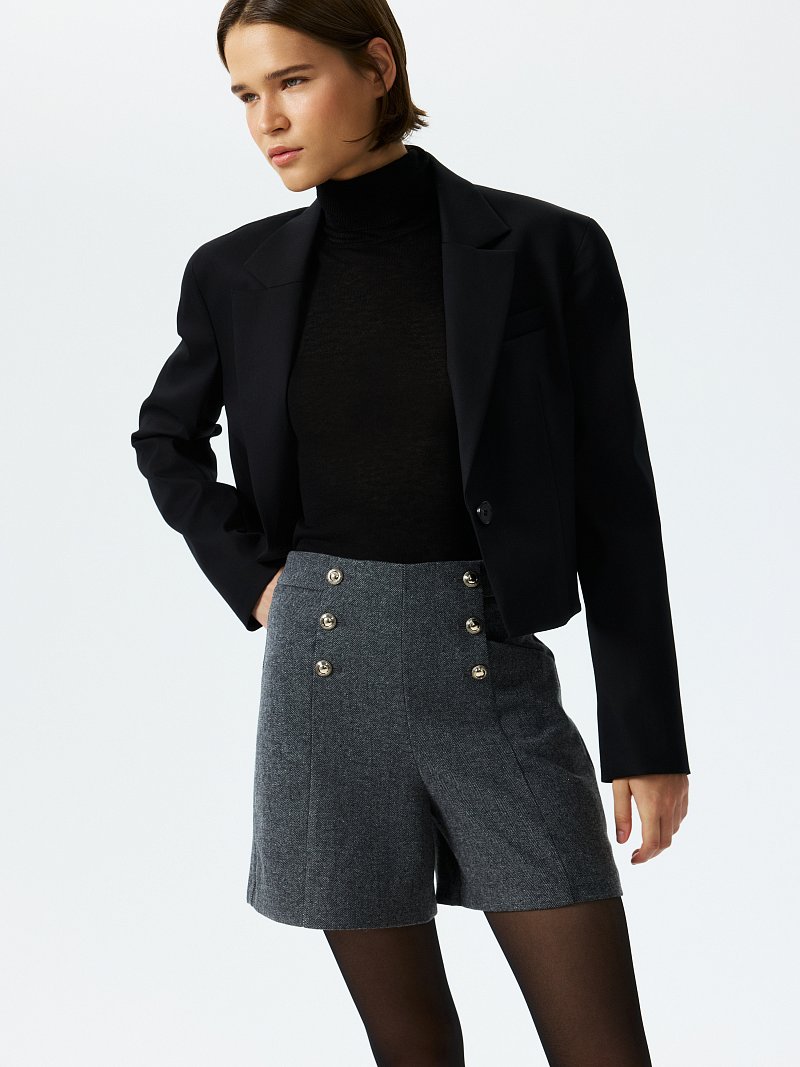 Шорты из твида