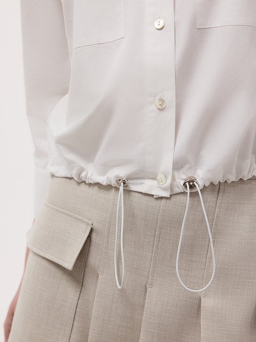 Укороченная рубашка с рукавами 3/4: фото №3