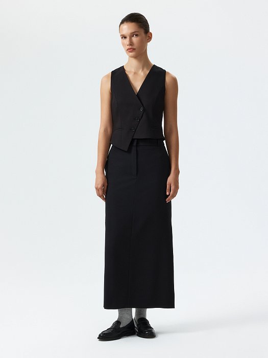 Прямая юбка с разрезами: фото №6