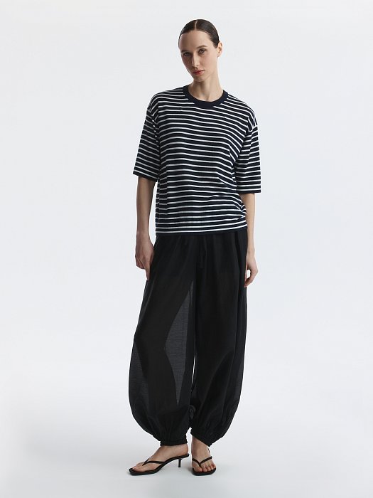 Джемпер из хлопка в полоску: фото №7