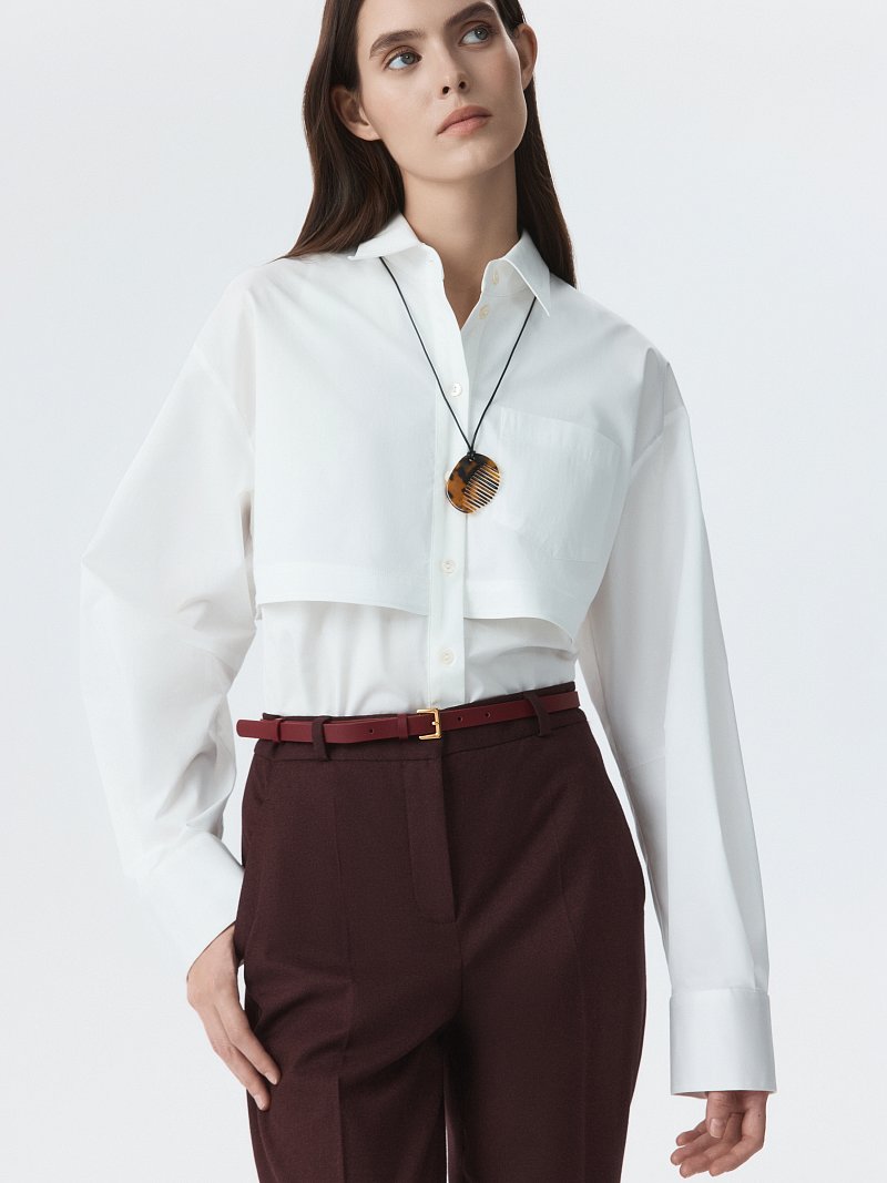 Расклешенные брюки из фланели