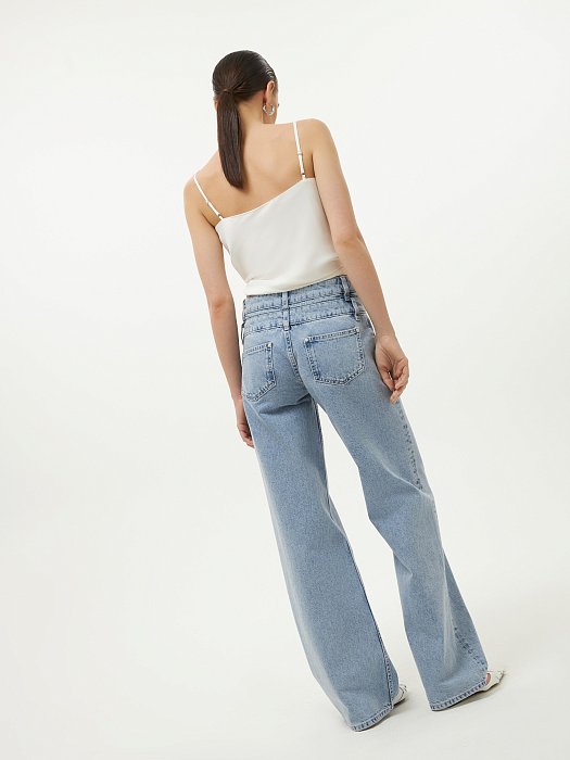 Джинсы с двойным поясом: фото №3