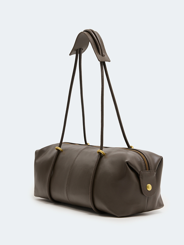 Сумка-такса из натуральной кожи