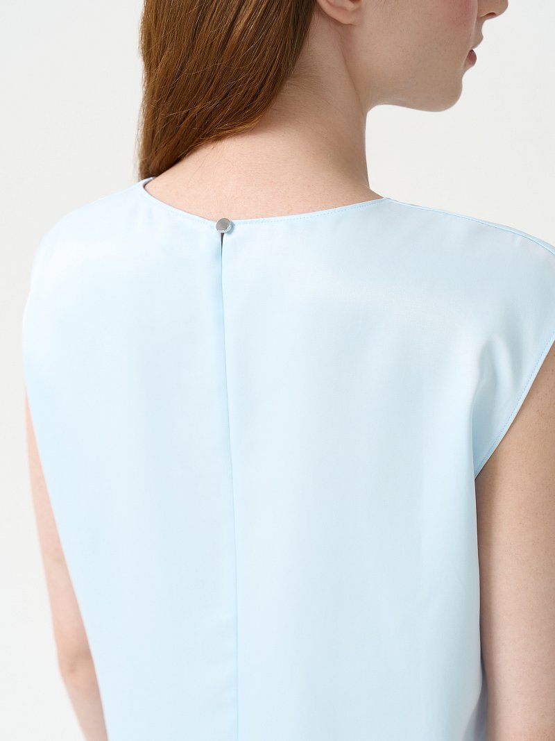 Прямой топ из сатина